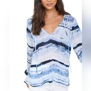 Bella Dahl Striped Blouse Size L